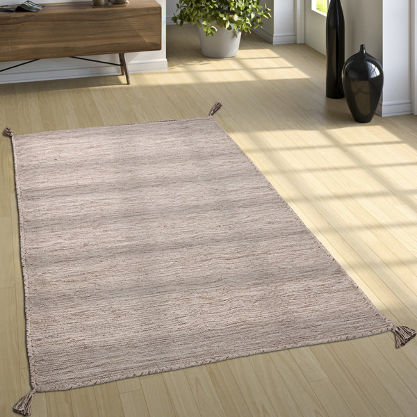 World Menagerie Cisbrough Kilim Cotton Beige Rug & Reviews Wayfair.co.uk